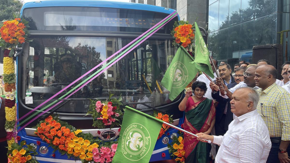 FLAG OFF FUNCTION OF 100 ELECTRIC BUSES AT VIDHANA SOUDHA