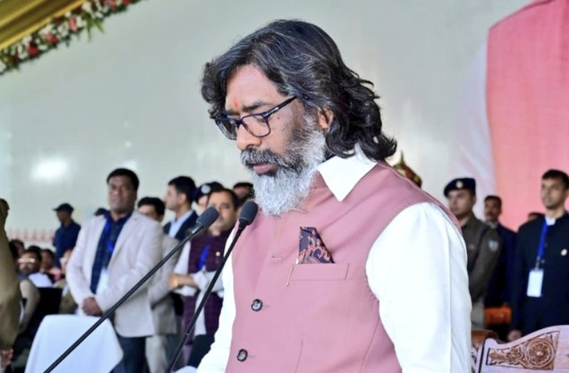 JMM SUPREMO HEMANT SOREN TOOK OATH AS JHARKHAND CHIEF MINISTER