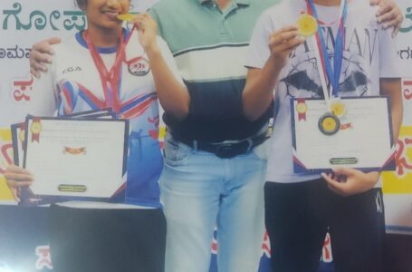 Deeksha and Chiranth win gymnastic prizes